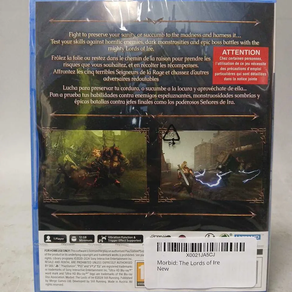 SEALED MORBID THE LORDS OF IRE (PS5)