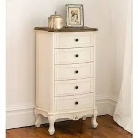 BRAND NEW ANNAELLE ANTIQUE FRENCH STYLE TALL BOY CHEST 