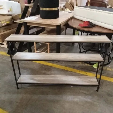 DESIGNER NARROW 3-TIER CONSOLE TABLE 