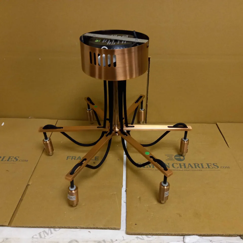 BRAND NEW DAL LIGHTING SCROLL COPPER FINISH LIGHT