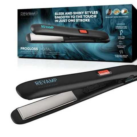 BOXED REVAMP PROFESSIONAL PROGLOSS DIGITAL CERAMIC STRAIGHTENER ST-1000-EU