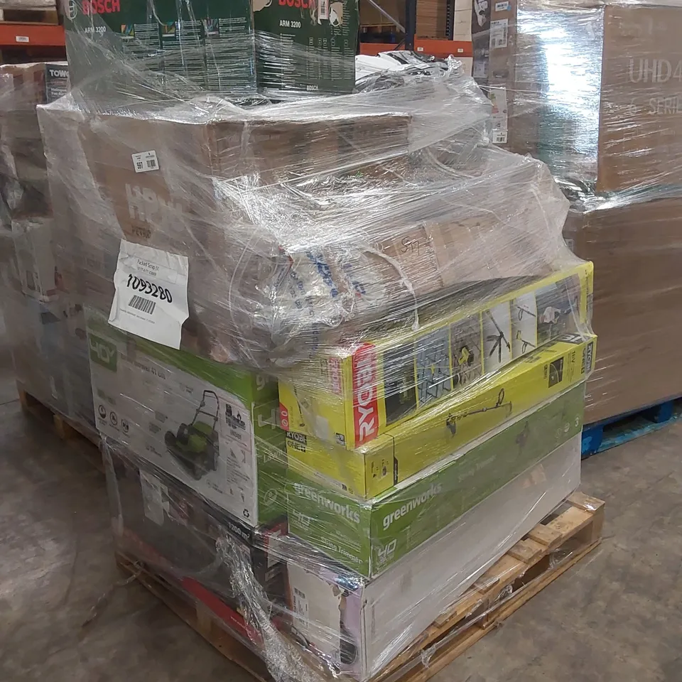 PALLET OF APPROXIMATELY 15 UNPROCESSED RAW RETURN HOUSEHOLD AND ELECTRICAL GOODS TO INCLUDE;