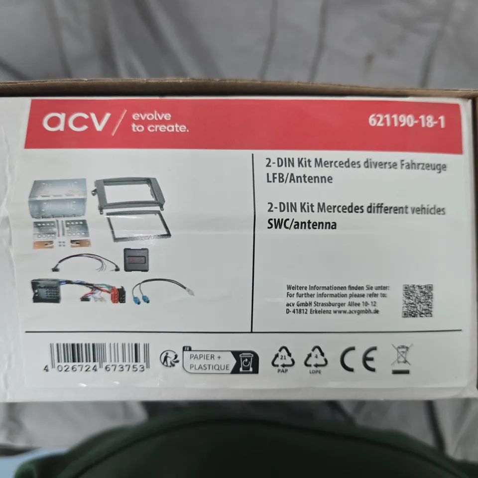 ACV 2-DIN Mercedes Vehicle Installation Kit – Model 621190-18-1