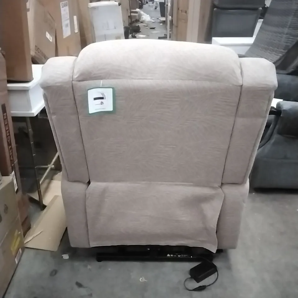 UPHOLSTERED EVOLA ELECTRIC LIFT ASSIST RECLINER - MOCHA 