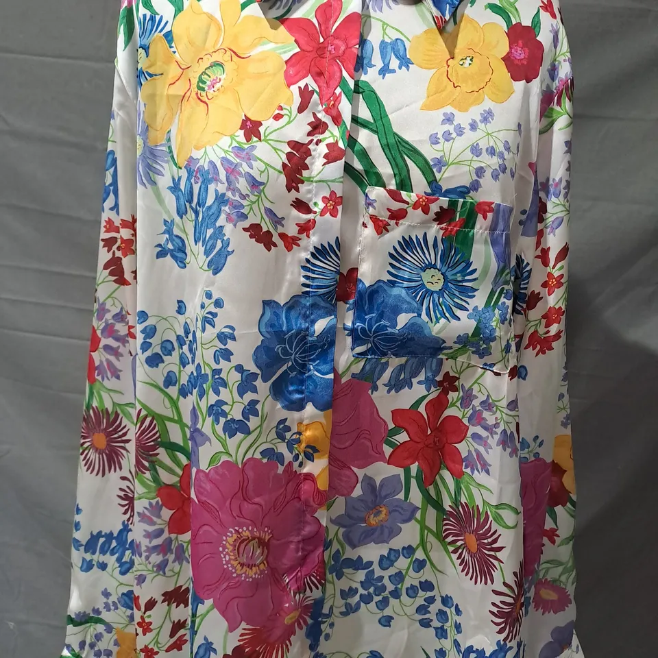 ZARA FLORAL PATTERN SHIRT SIZE XXL