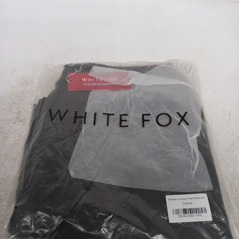 WHITE FOX TRACK SHORTS – CHARCOAL – XXL
