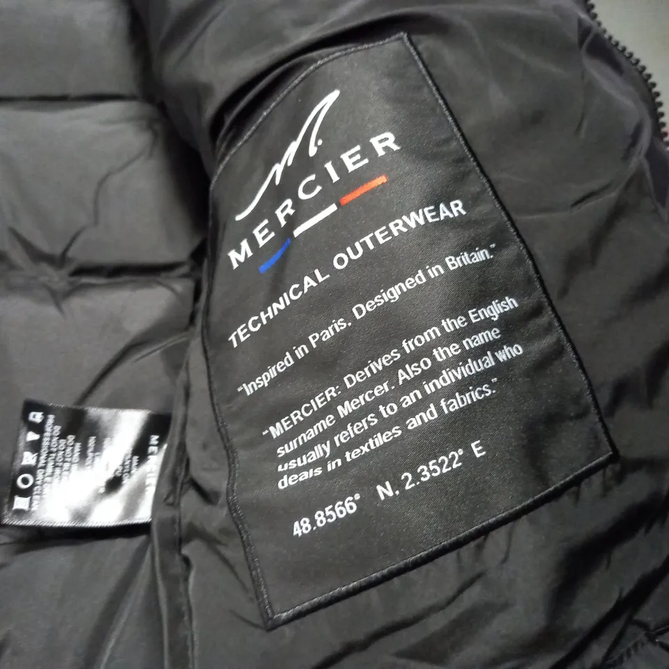 MERCIER BLACK PADDED COAT - XS