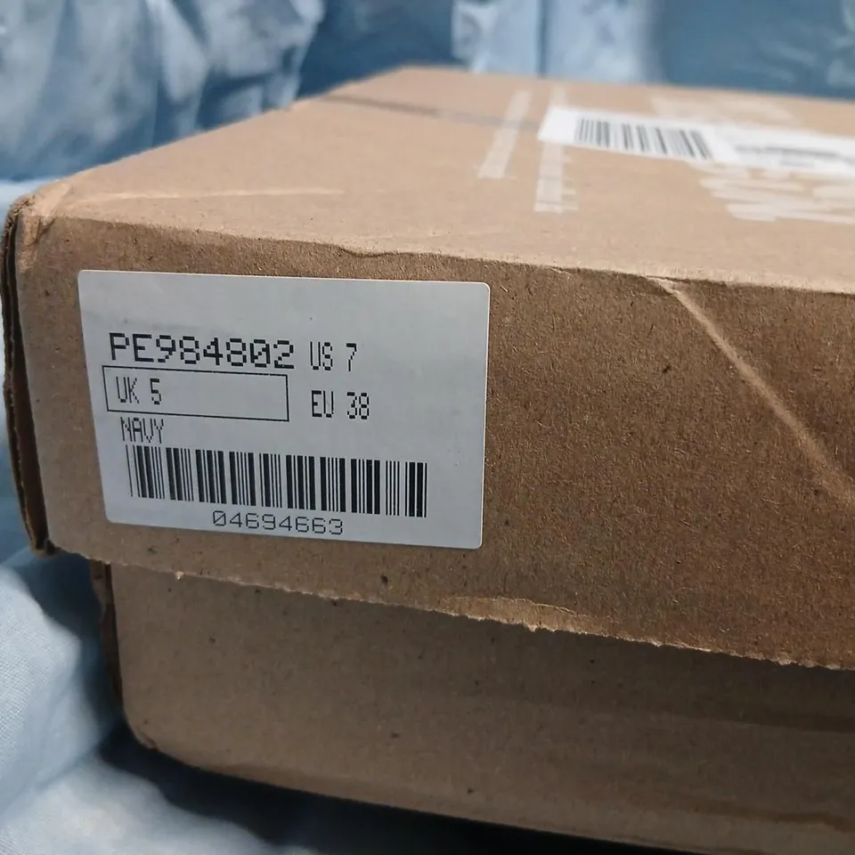 NAVY BLUE WOMEN'S SANDALS WITH ANKLE STRAP – UK 5 (EU 38) 