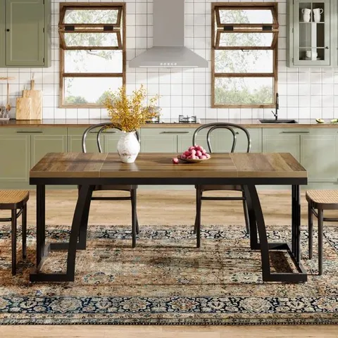 BOXED RECTANGULAR 160cm L x 80cm W DINING TABLE (1 BOX)