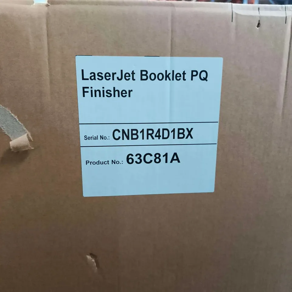 HP LASERJET PQ FINISHER – PRODUCT NO. 63C81A - SERIAL NO CNE1R4D1BX
