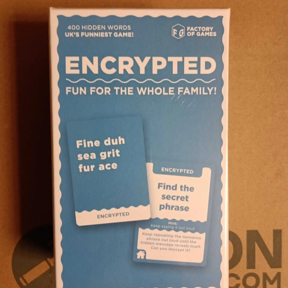 ENCRYPTED – FAMILY WORD GAME BY FACTORY OF GAMES 