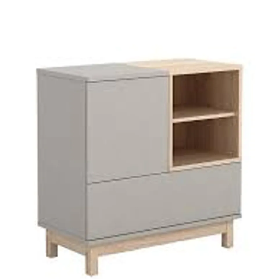 BOXED KYOTO COMPACT SIDEBOARD GREY/OAK
