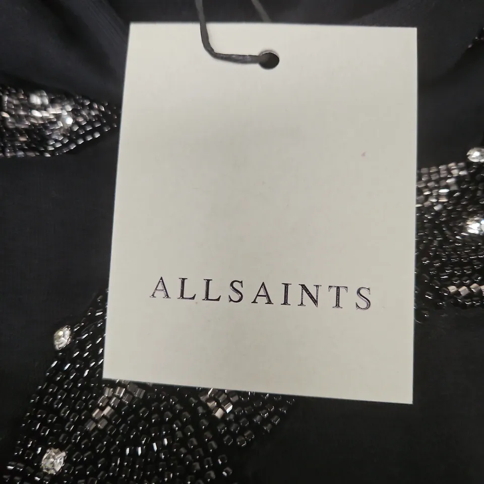 ALLSAINTS ALENKA PIPPA HOODIE – BLACK, XS