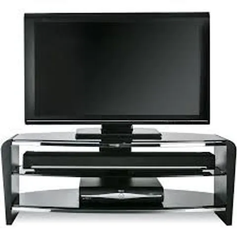 BOXED FRANCIUM TV-STAND WITH 3 SHELVES BLACK - FRN1100/3BLK/BK (1 BOX)