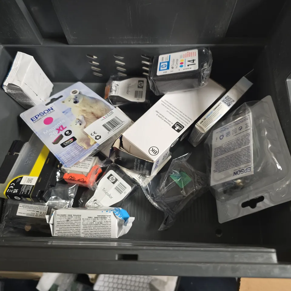 LOT OF APPROXIMATELY 18 ASSOIRTED PRINTER ITEMS TO INCLUDE EPSON, BROTHER AND HP