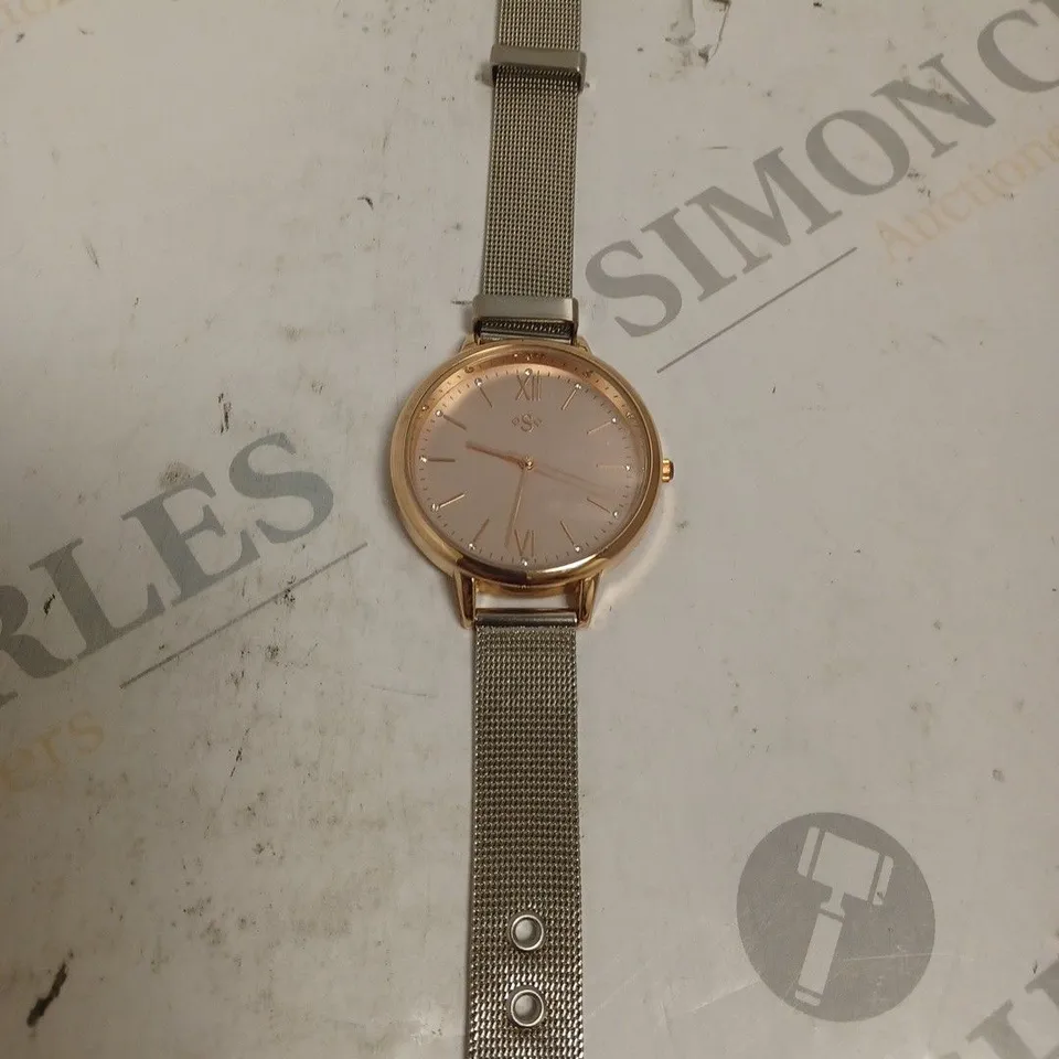 SPIRIT LADIES MESH STRAP WATCH - STAINLESS STEEL CASE BACK.