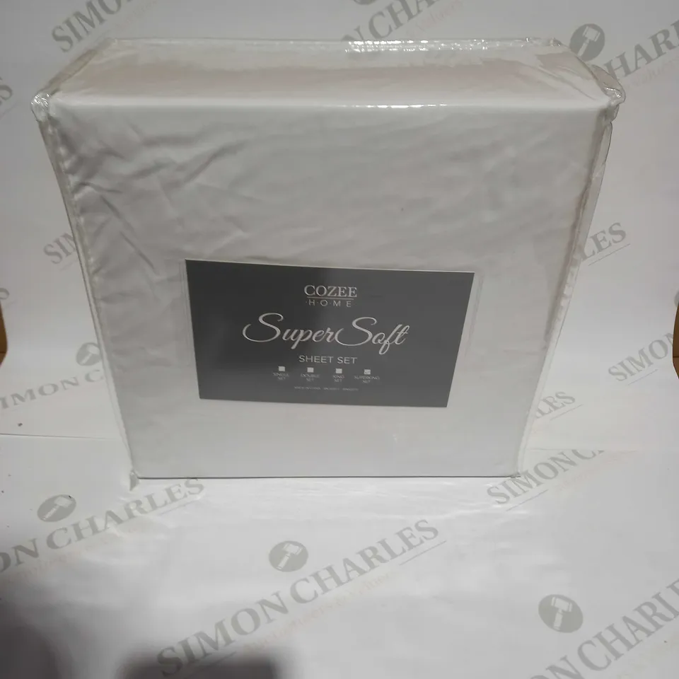 COZEE HOME SUPERSOFT SHEET SET - SUPERKING