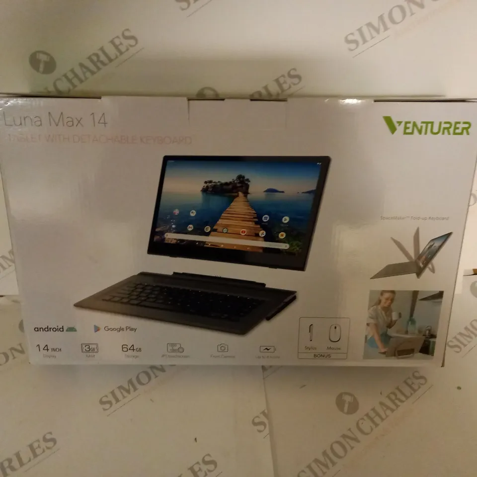 BRAND NEW BOXED VENTURER LUNA MAX 14 TABLET WITH DETAACHABLE  KEYBOARD (14")