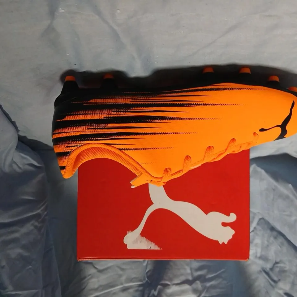 PUMA ATTACANTO II FG/AG JR FOOTBALL BOOTS – ORANGE/BLACK, UK 1 (EU 33)