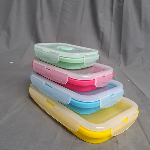OUTLET COOK'S ESSENTIALS SET OF 4 ASSORTED SILICONE COLLAPASIBLE