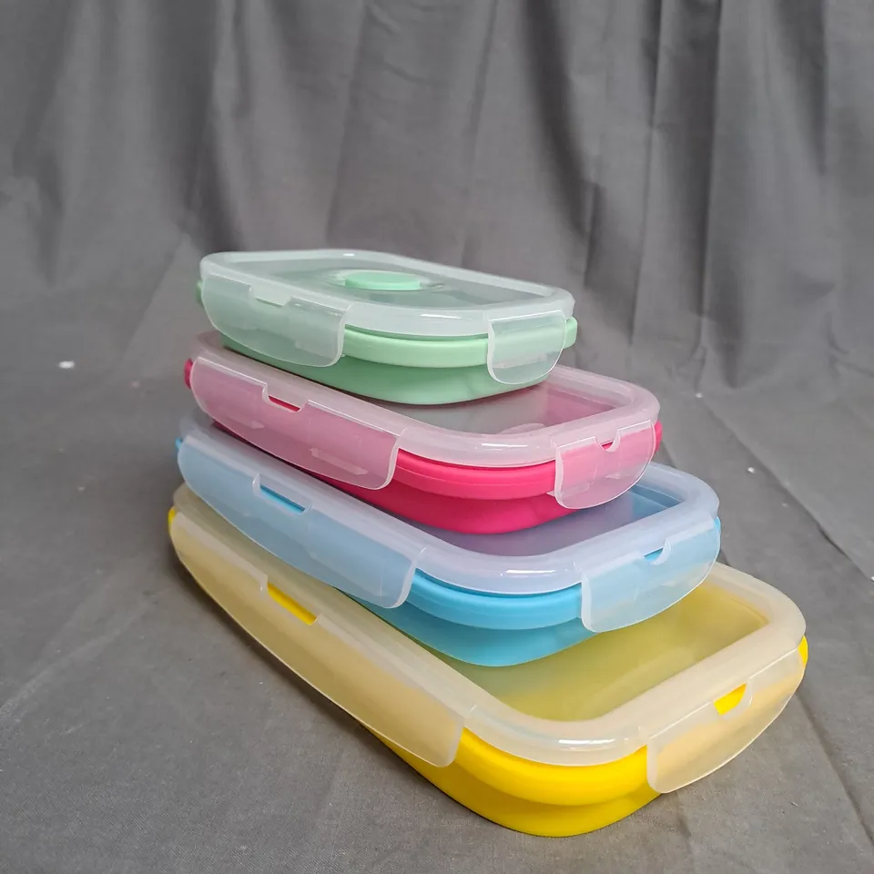 OUTLET COOK'S ESSENTIALS SET OF 4 ASSORTED SILICONE COLLAPASIBLE