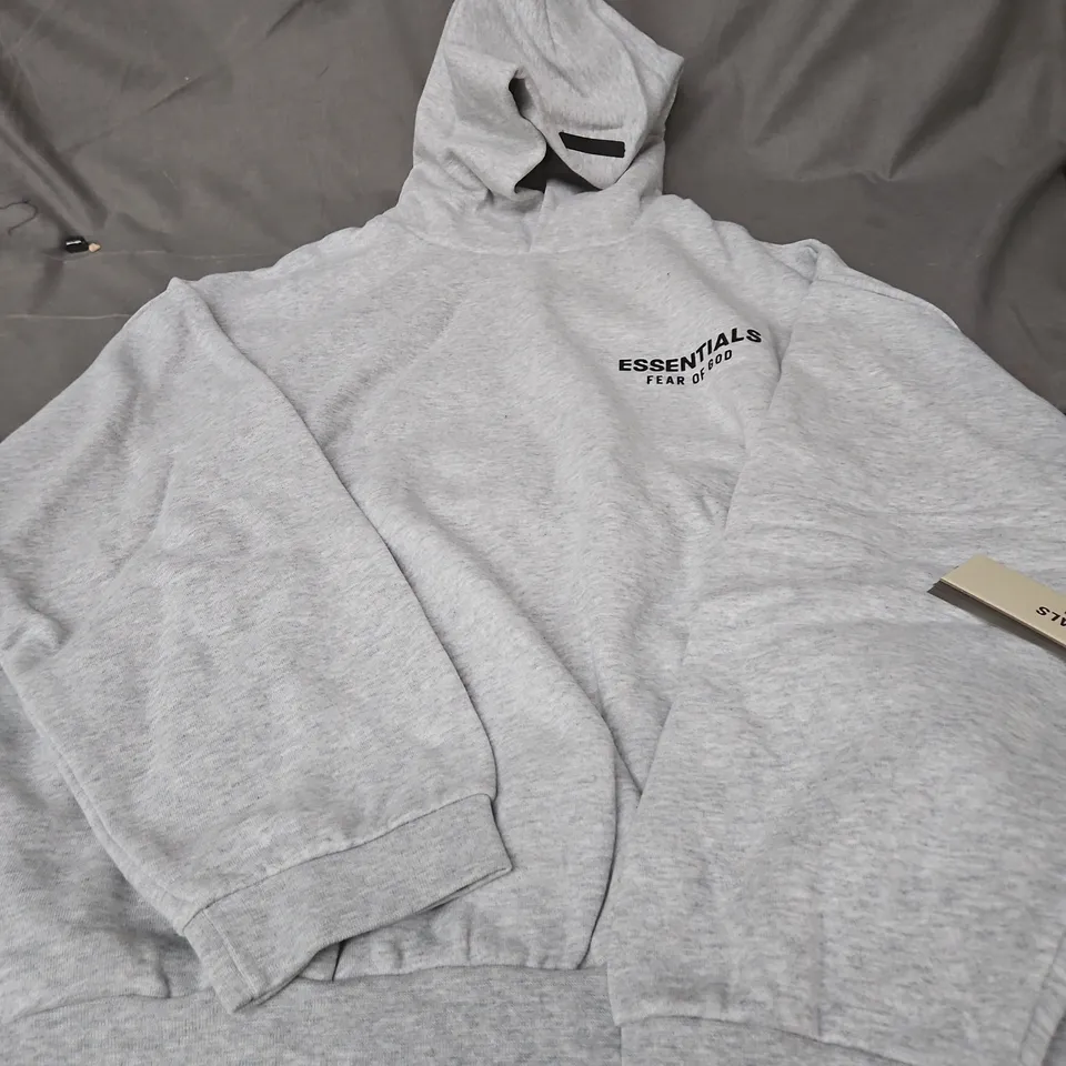 ESSENTIALS FEAR OF GOD HOODIE – GREY – SIZE M