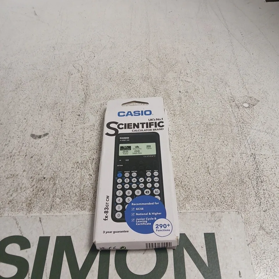 CASIO SCIENTIFIC CALCULATOR FX-83GT CW