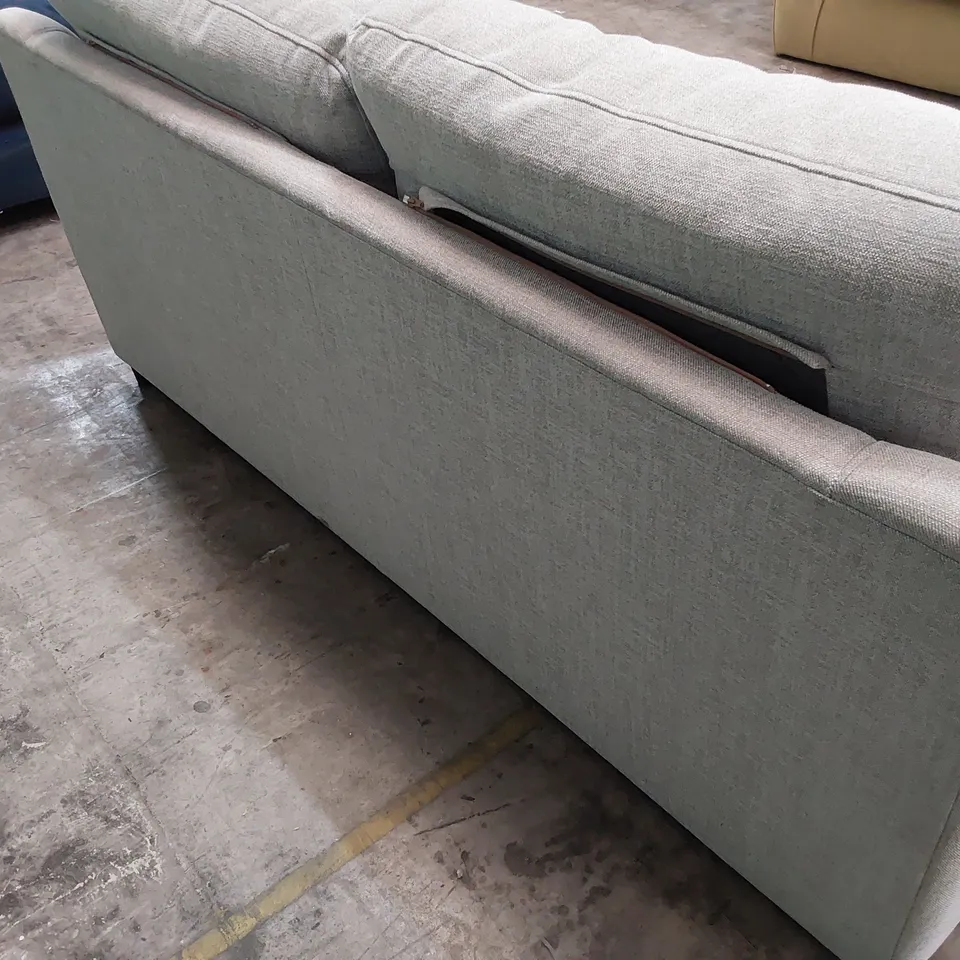 QUALITY BRITISH DESIGNER LOUNGE Co. TWO SEATER SOFA GREY FABRIC 