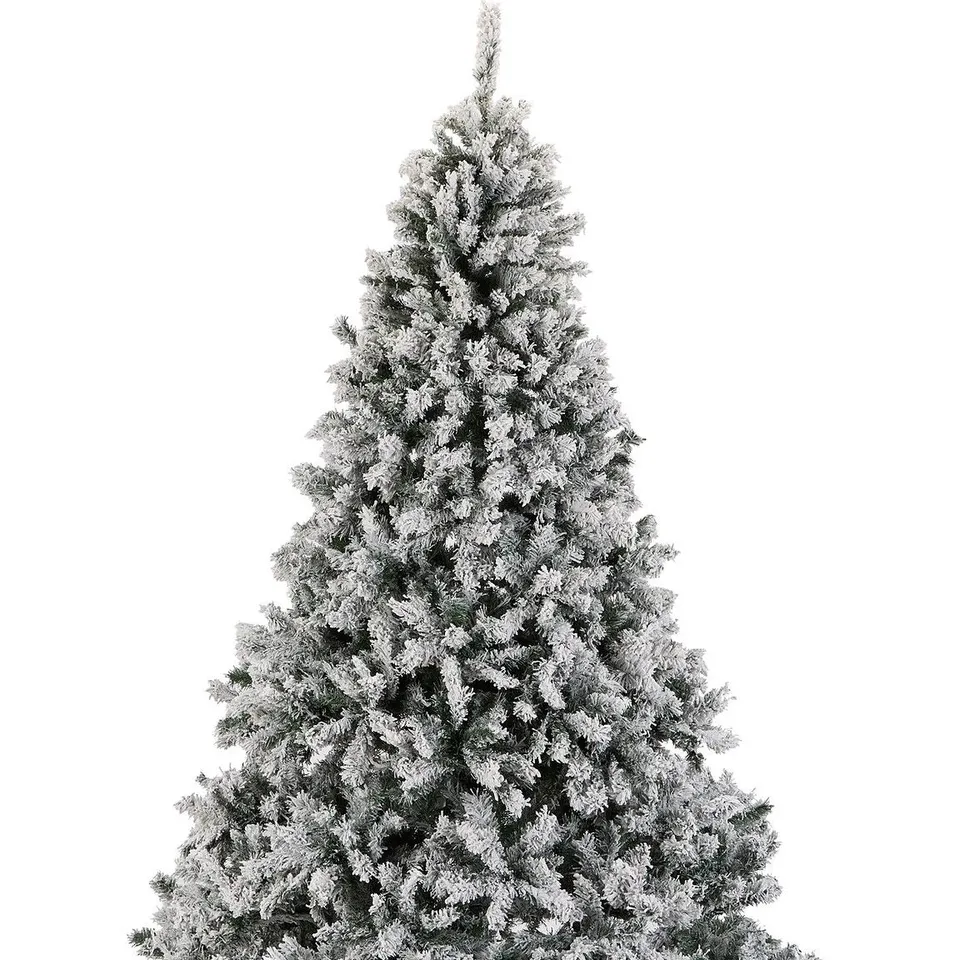 BOXED 6FT FLOCKED PRELIT DOWNSWEPT PINE TREE - COLLECTION ONLY RRP £219.99