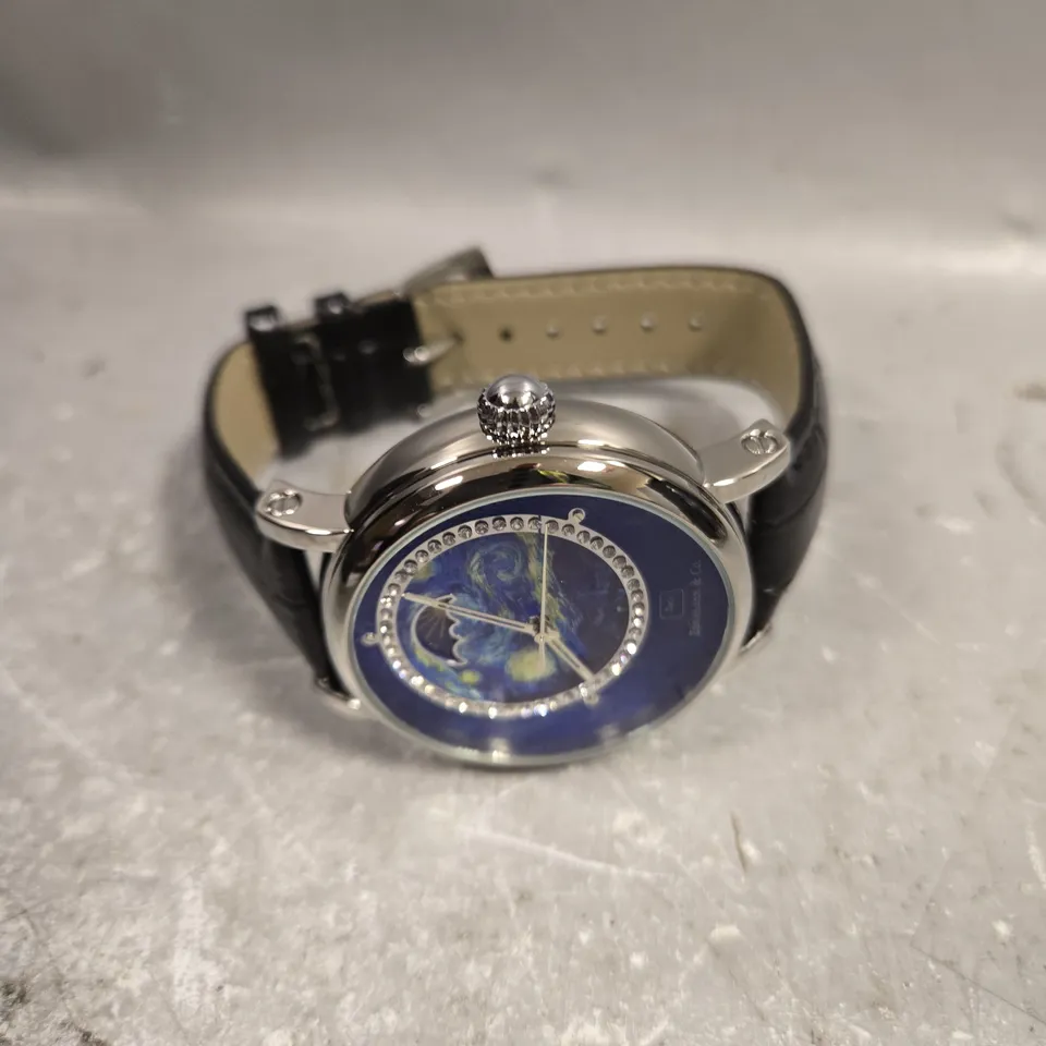 ZIHLMANN & CO MOONPHASE DIAL GLASS EXHIBITION BACKCASE AUTOMATIC WATCH