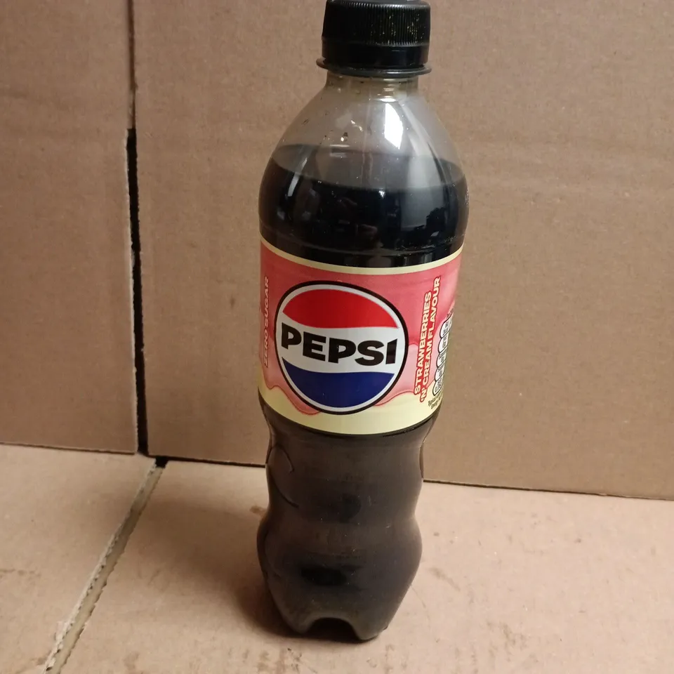 APPROXIMATELY 17 PEPSI STRAWBERRIES & CREAM ZERO SUGAR BOTTLES (17X500ML)