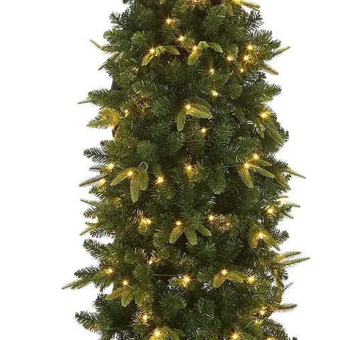 7FT (210 CM) NEWBURGH MIXED TIPS SLIM PRE-LIT CHRISTMAS TREE - COLLECTION ONLY