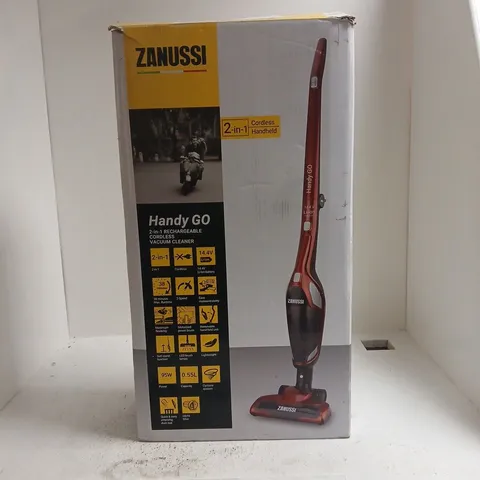 ZANUSSI HANDY GO 2-IN-1 CORDLESS VACUUM CLEANER – BOXED