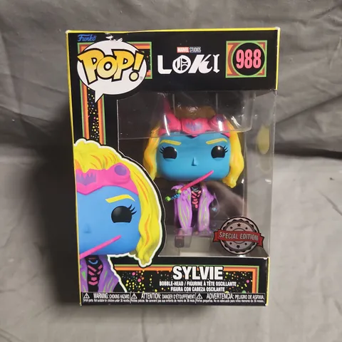 FUNKO POP! MARVEL LOKI 988 SYLVIE SPECIAL EDITION VINYL FIGURE (BOXED)