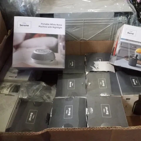 PALLET CONTAINING ASSORTED ELECTRICAL PRODUCTS INCLUDING PORTABLE SLIM RADIOS, PORTABLE WHITE NOISE MACHINES & BEDSIDE ALARM CLOCKS WITH WIRELESS CHARGING