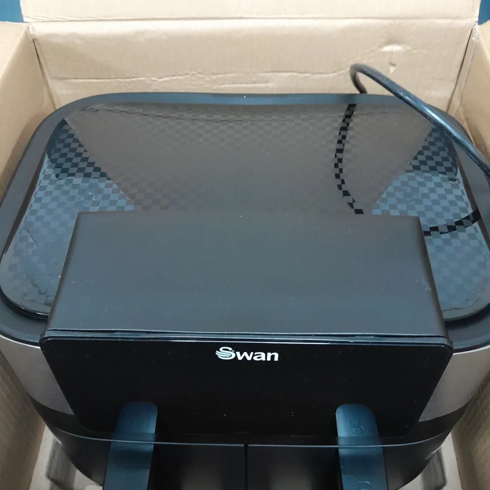 BOXED SWAN SD60440 DUAL BASKET AIR FRYER 