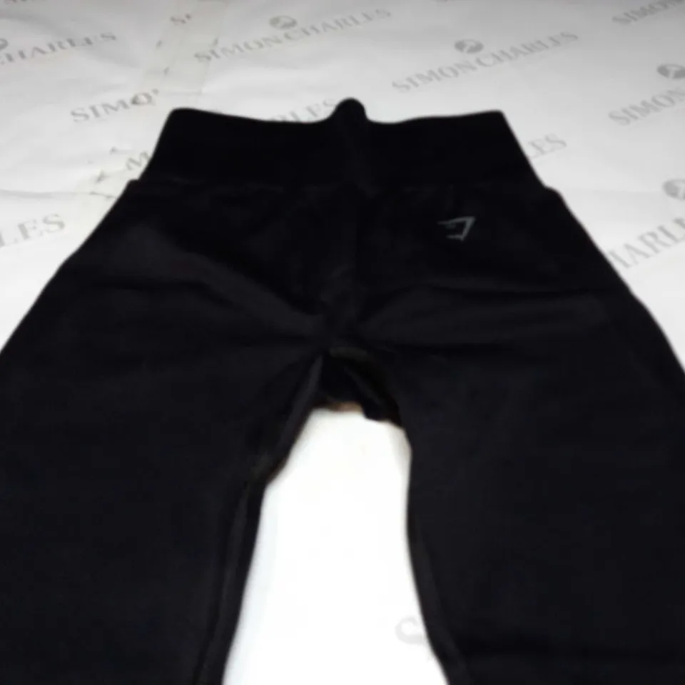 GYMSHARK TIGHT WOMENS JOGGERS IN BLACK - XS