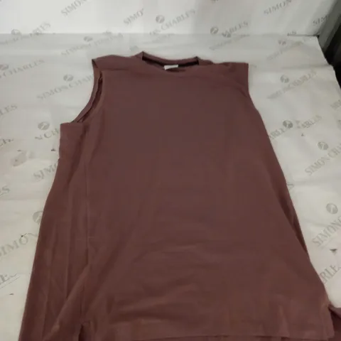 LARGE GYMSHARK GYM VEST - BROWN