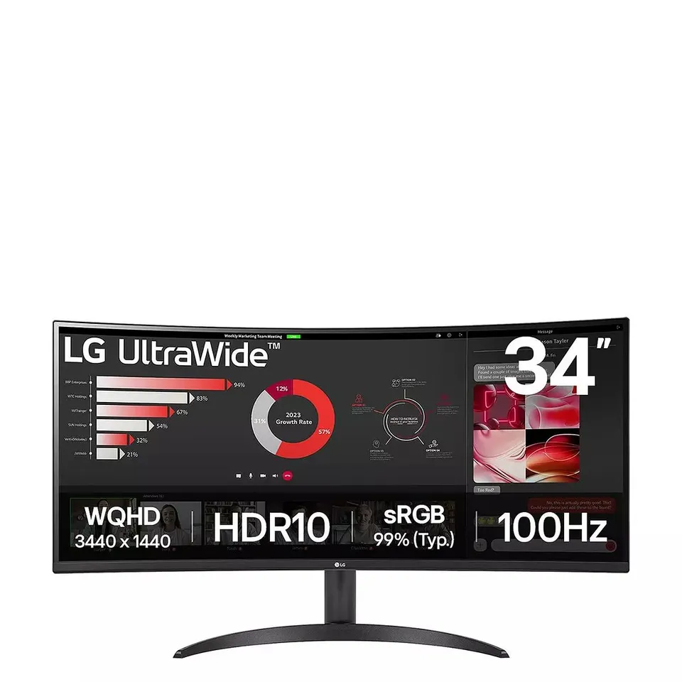 BOXED LG 34" QHD ULTRAWIDE CURVED MONITOR RRP £299