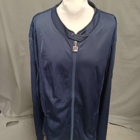 FILA CUT AND SEW PANEL TRACK JACKET IN NAVY SIZE 4XL