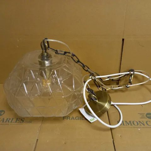 DAR LIGHTING GROUP GLASS PENDANT CEILING LIGHT