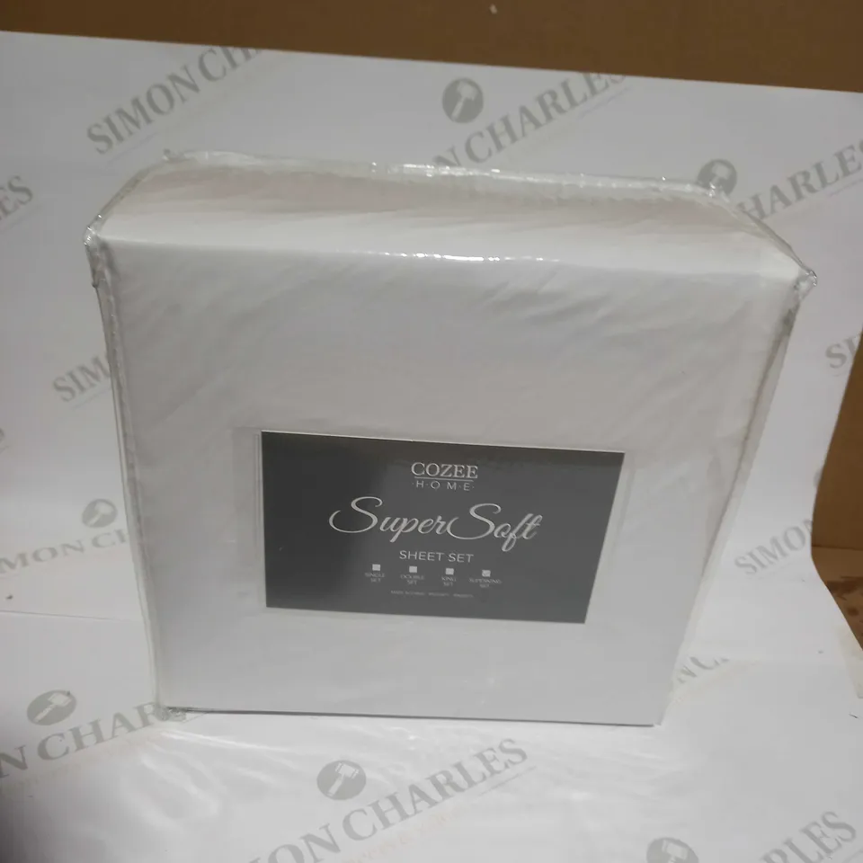 COZEE HOME SUPERSOFT SHEET SET - SUPERKING