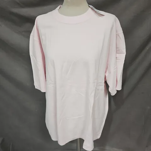 ABERCROMBIE & FITCH SOFT A&F COLLECTION PREMIUM HEAVYWEIGHT 2.0 TEE IN PINK SIZE 2XL
