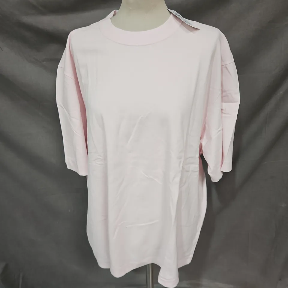 ABERCROMBIE & FITCH SOFT A&F COLLECTION PREMIUM HEAVYWEIGHT 2.0 TEE IN PINK SIZE 2XL