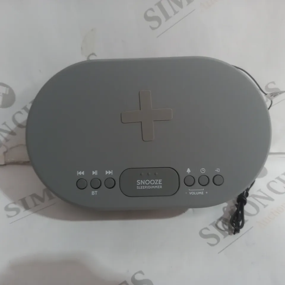 I-BOX DAWN BEDSIDE ALARM CLOCK WITH WIRELESS CHARGING 