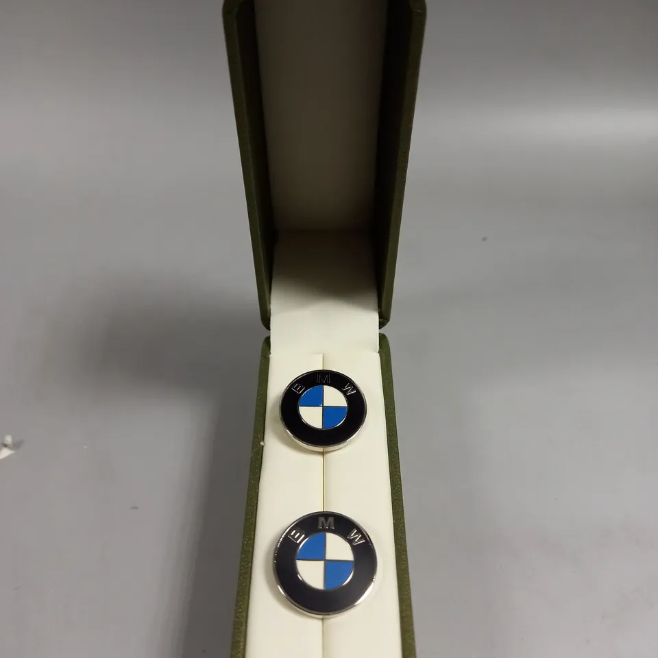 BOXED BMW BRANDED MENS CUFF LINKS 