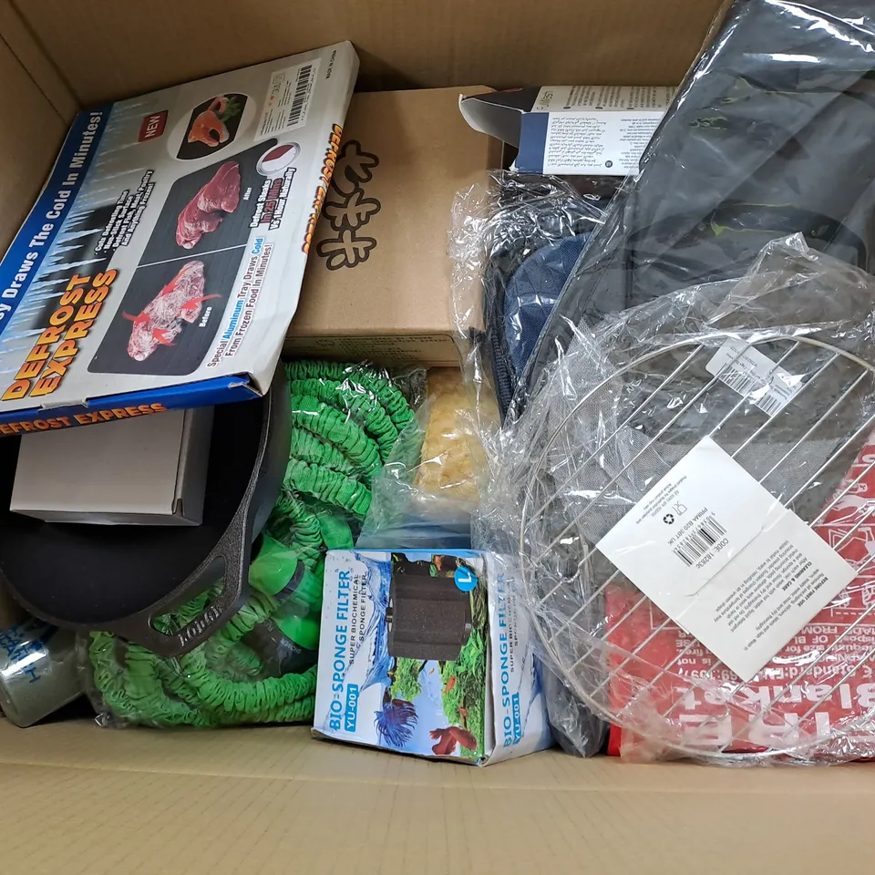 BOX OF ASSORTED HOUSEHOLD ITEMS