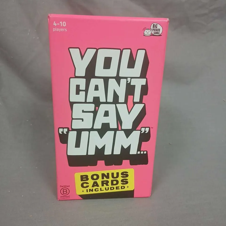 YOU CAN'T SAY UMM – PARTY CARD GAME (BIG POTATO GAMES)