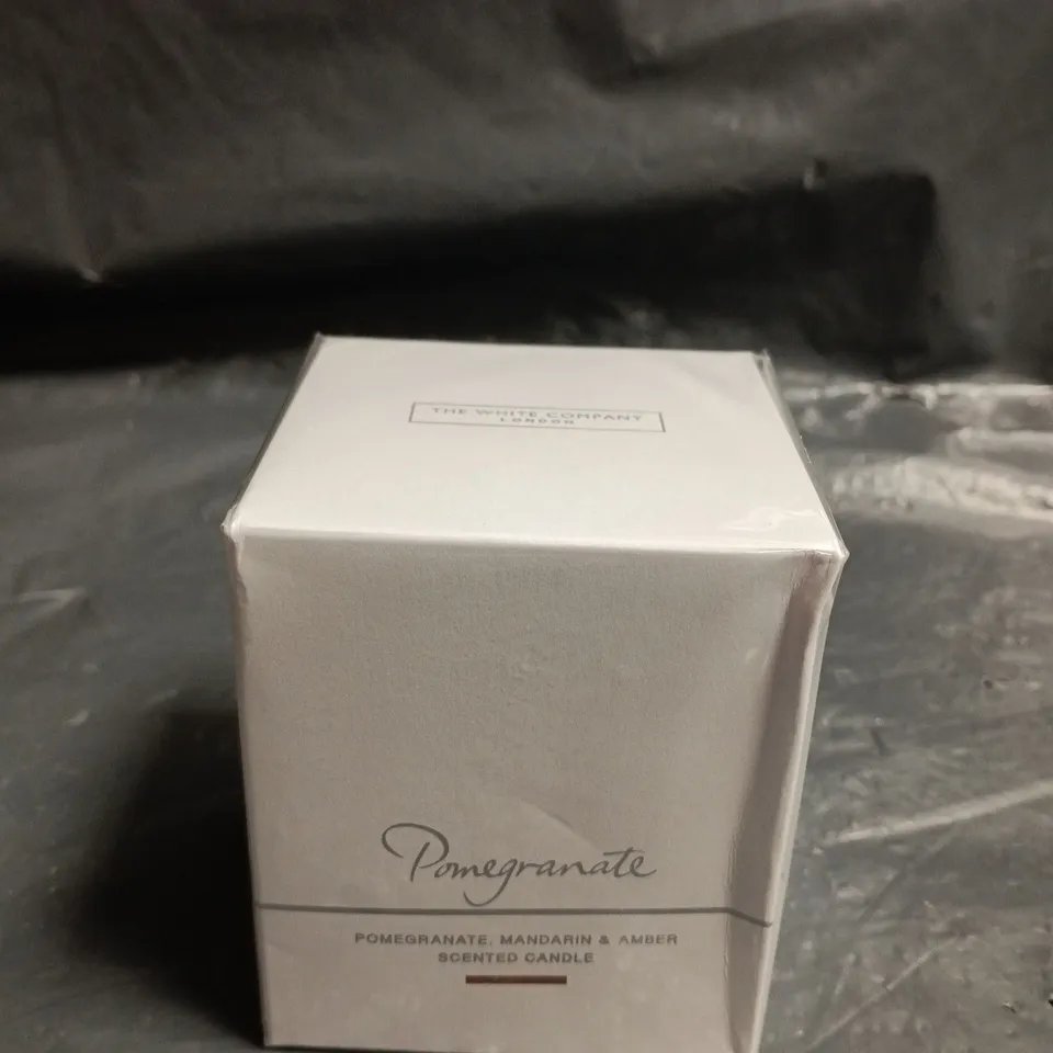 THE WHITE COMPANY POMEGRANATE, MANDARIN & AMBER SCENTED CANDLE