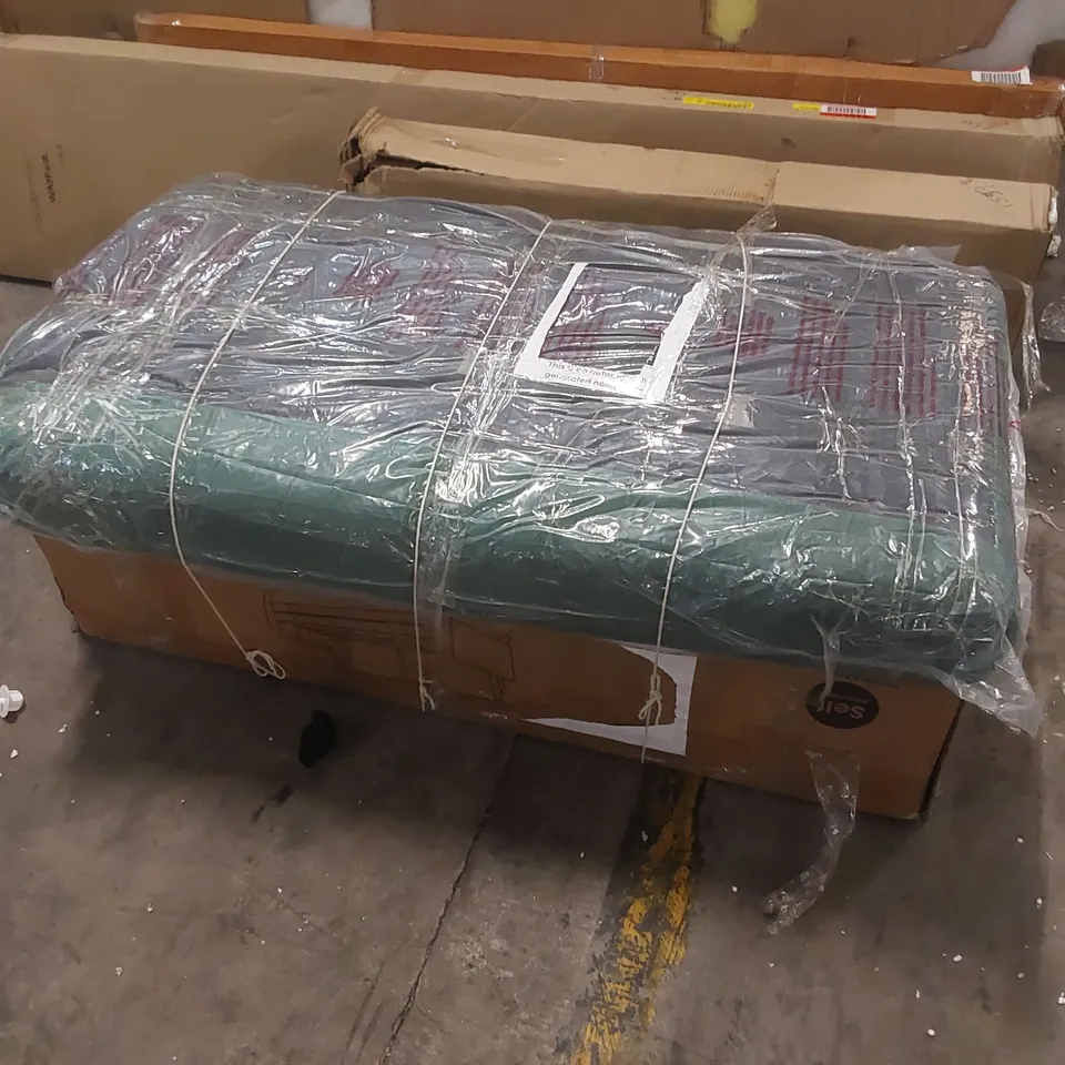 SMALL 2 SEATER SOFA, COMFY SOFA COUCH WITH SPRING CUSHION - GREEN